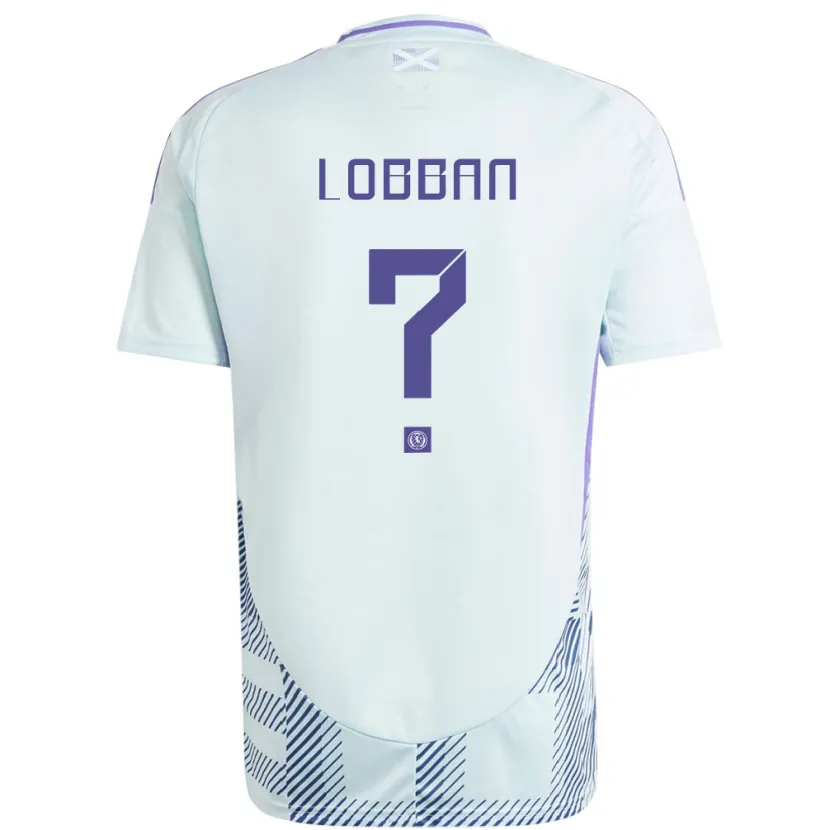 Danxen Hombre Camiseta Escocia Dylan Lobban #0 Azul Menta Claro 2ª Equipación 24-26 La Camisa México