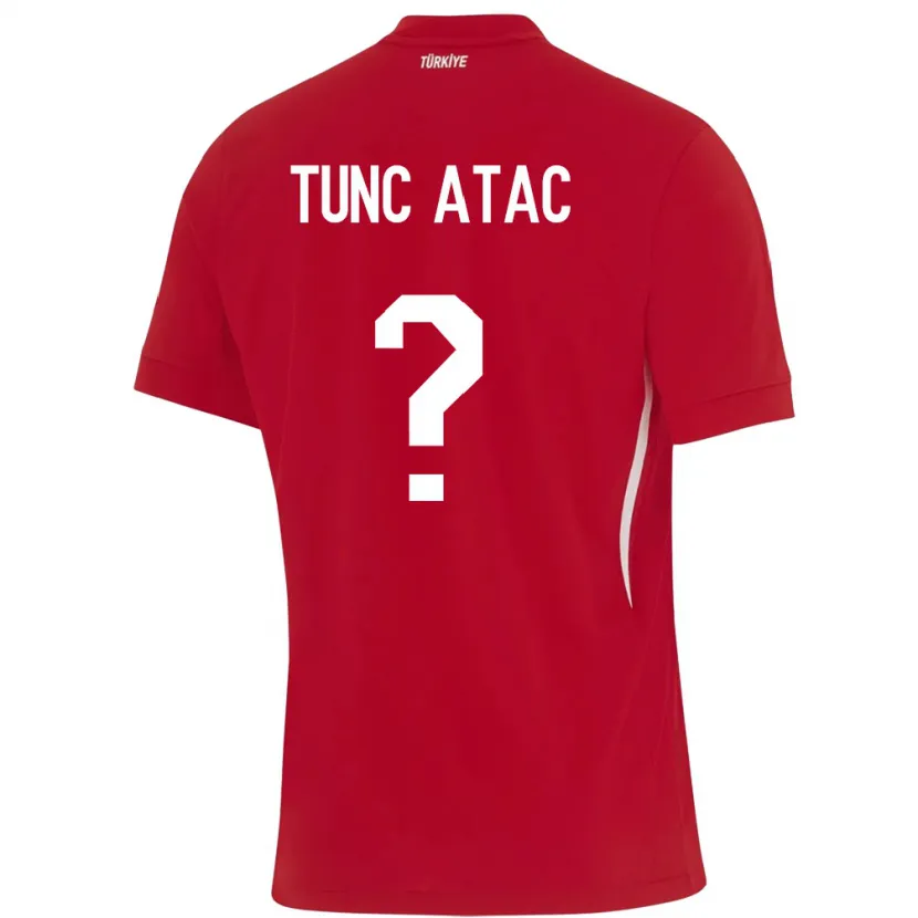 Danxen Hombre Camiseta Turquía Arin Tunç Ataç #0 Rojo 2ª Equipación 24-26 La Camisa México