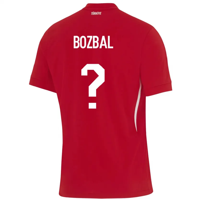 Danxen Hombre Camiseta Turquía Birsen Bozbal #0 Rojo 2ª Equipación 24-26 La Camisa México