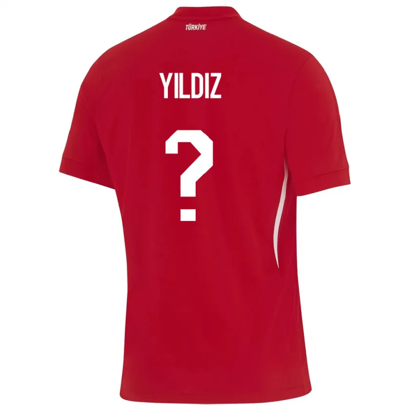 Danxen Hombre Camiseta Turquía Mine Yıldız #0 Rojo 2ª Equipación 24-26 La Camisa México