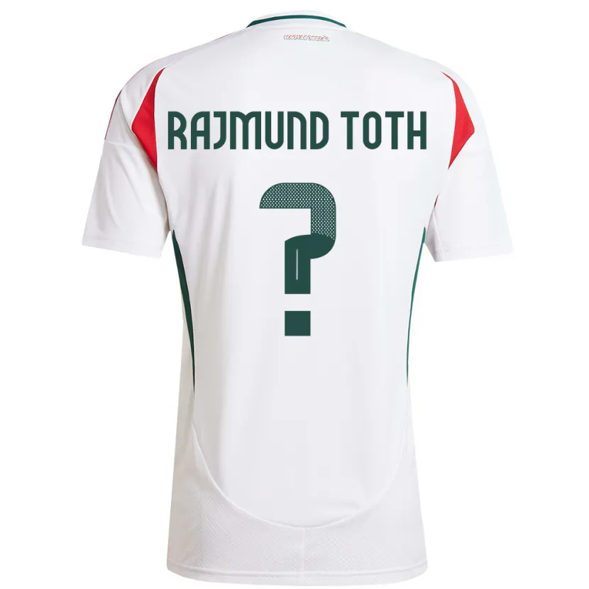 Danxen Hombre Camiseta Hungría Rajmund Tóth #0 Blanco 2ª Equipación 24-26 La Camisa México