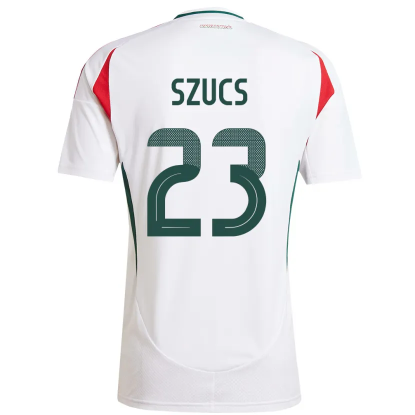 Danxen Hombre Camiseta Hungría Tamás Szűcs #23 Blanco 2ª Equipación 24-26 La Camisa México