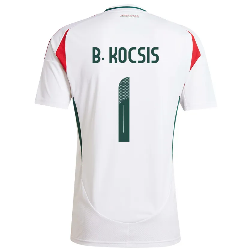 Danxen Hombre Camiseta Hungría Botond Kocsis #1 Blanco 2ª Equipación 24-26 La Camisa México