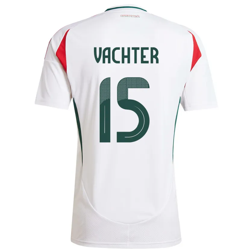 Danxen Hombre Camiseta Hungría Fanni Vachter #15 Blanco 2ª Equipación 24-26 La Camisa México