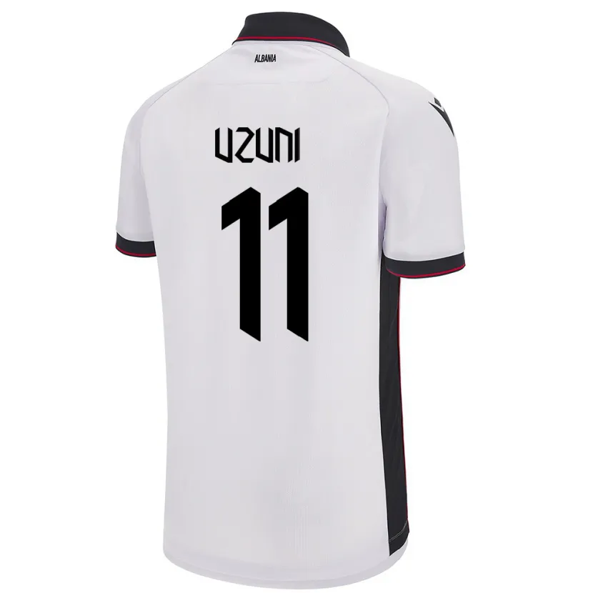 Danxen Hombre Camiseta Albania Myrto Uzuni #11 Blanco 2ª Equipación 24-26 La Camisa México