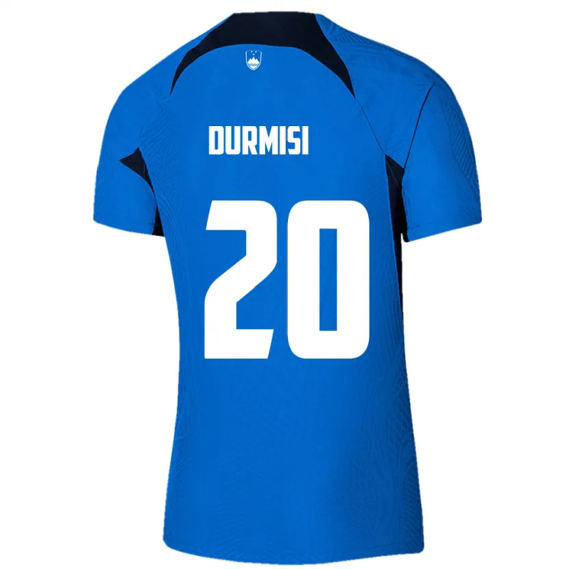 Danxen Hombre Camiseta Eslovenia Arman Durmisi #20 Azul 2ª Equipación 24-26 La Camisa México
