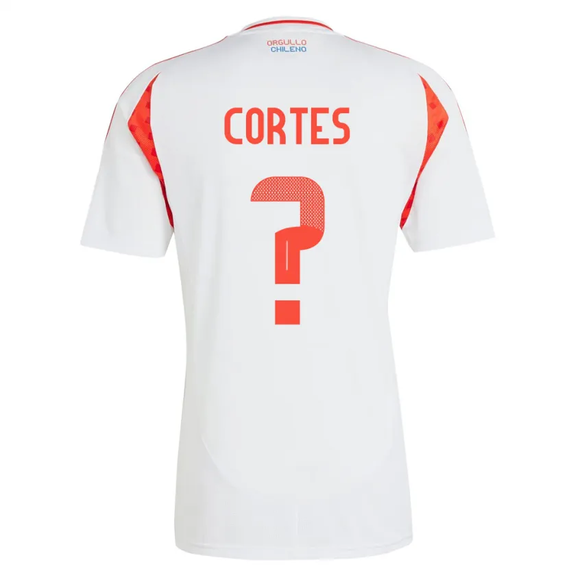 Danxen Hombre Camiseta Chile Millaray Cortés #0 Blanco 2ª Equipación 24-26 La Camisa México
