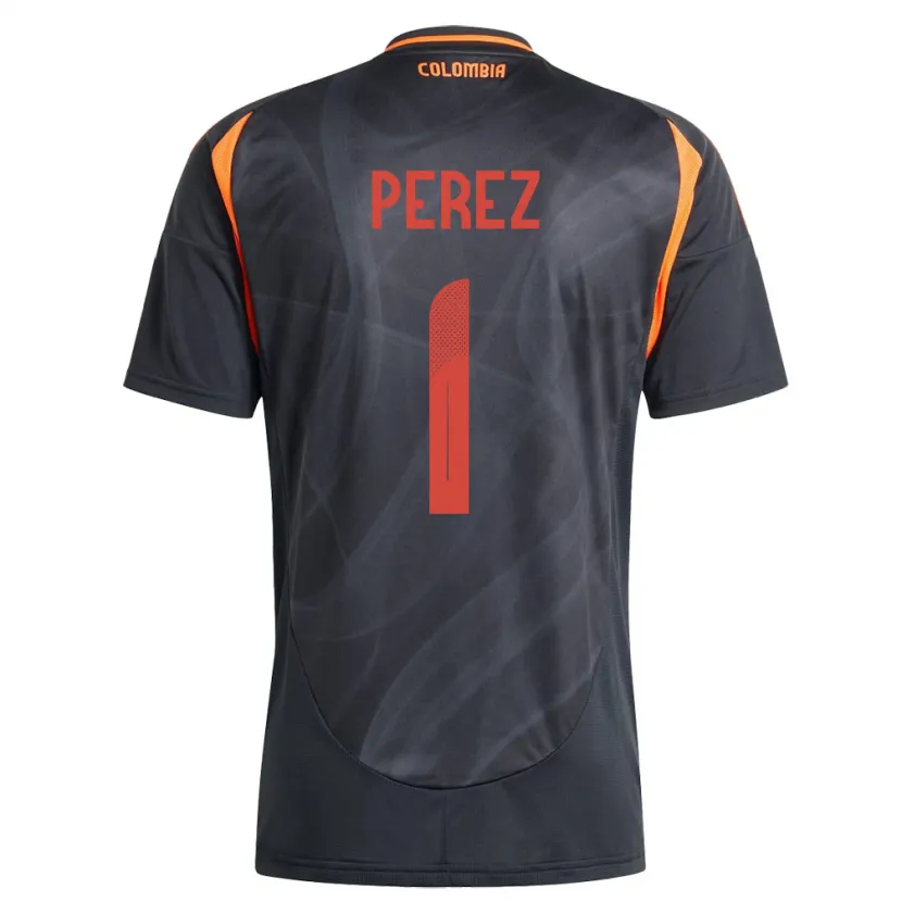Danxen Hombre Camiseta Colombia Catalina Pérez #1 Negro 2ª Equipación 24-26 La Camisa México
