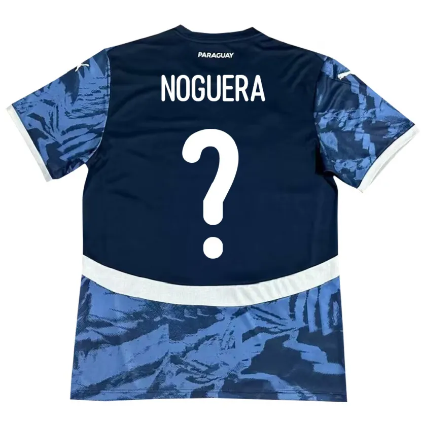 Danxen Hombre Camiseta Paraguay Junior Noguera #0 Azul 2ª Equipación 24-26 La Camisa México