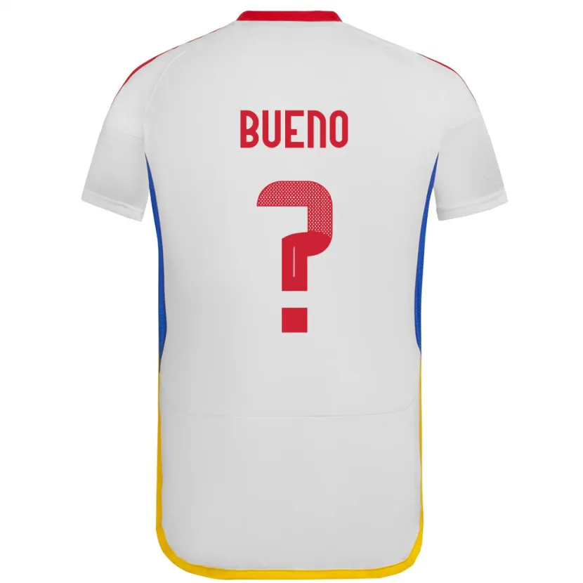 Danxen Hombre Camiseta Venezuela Jesús Bueno #0 Blanco 2ª Equipación 24-26 La Camisa México