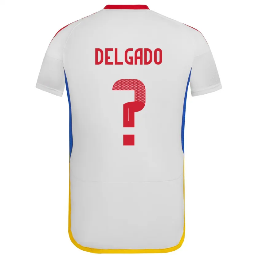 Danxen Hombre Camiseta Venezuela Álex Delgado #0 Blanco 2ª Equipación 24-26 La Camisa México