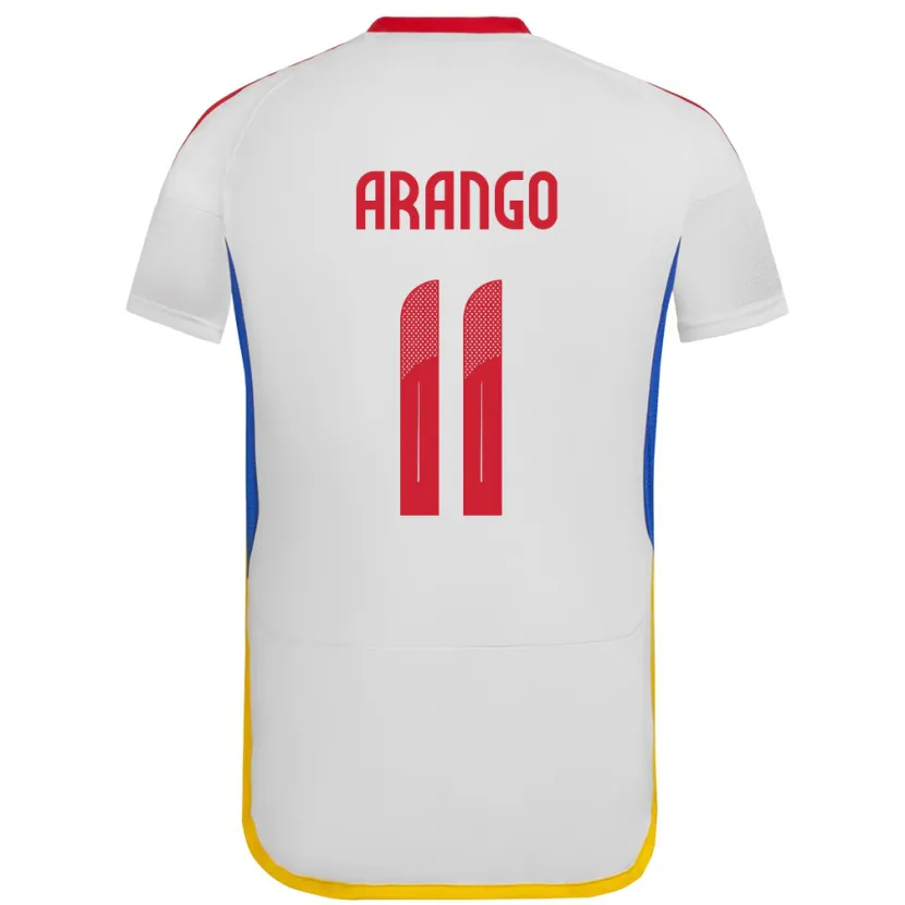 Danxen Hombre Camiseta Venezuela Juan Arango #11 Blanco 2ª Equipación 24-26 La Camisa México