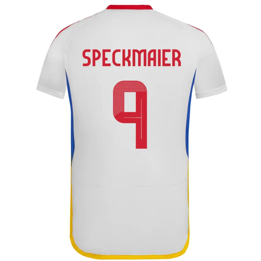 Danxen Hombre Camiseta Venezuela Mariana Speckmaier #9 Blanco 2ª Equipación 24-26 La Camisa México