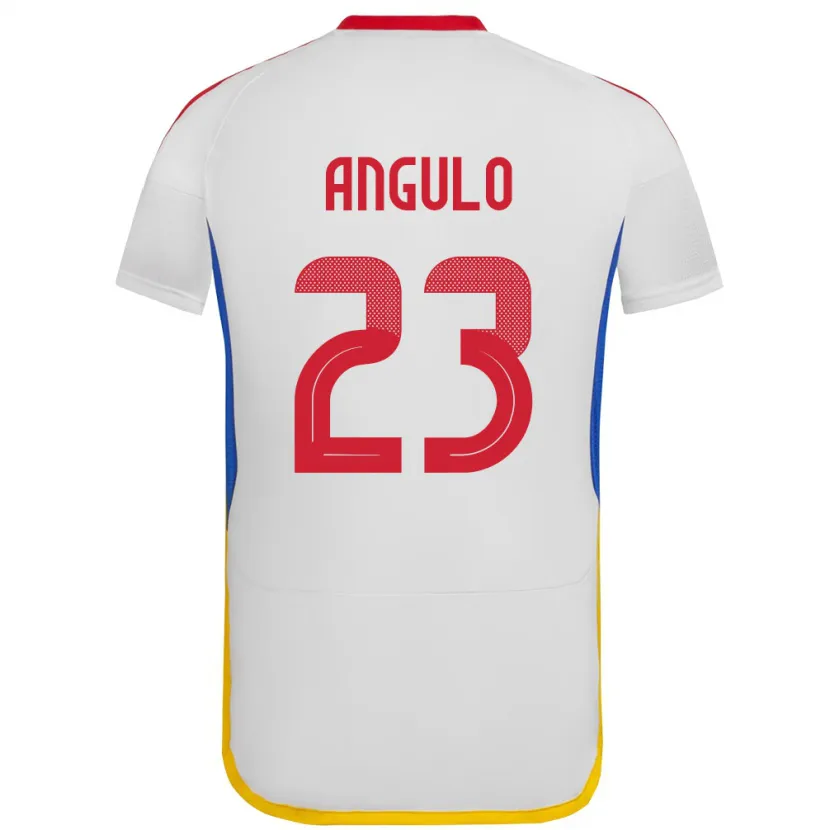 Danxen Hombre Camiseta Venezuela Gabriela Angulo #23 Blanco 2ª Equipación 24-26 La Camisa México