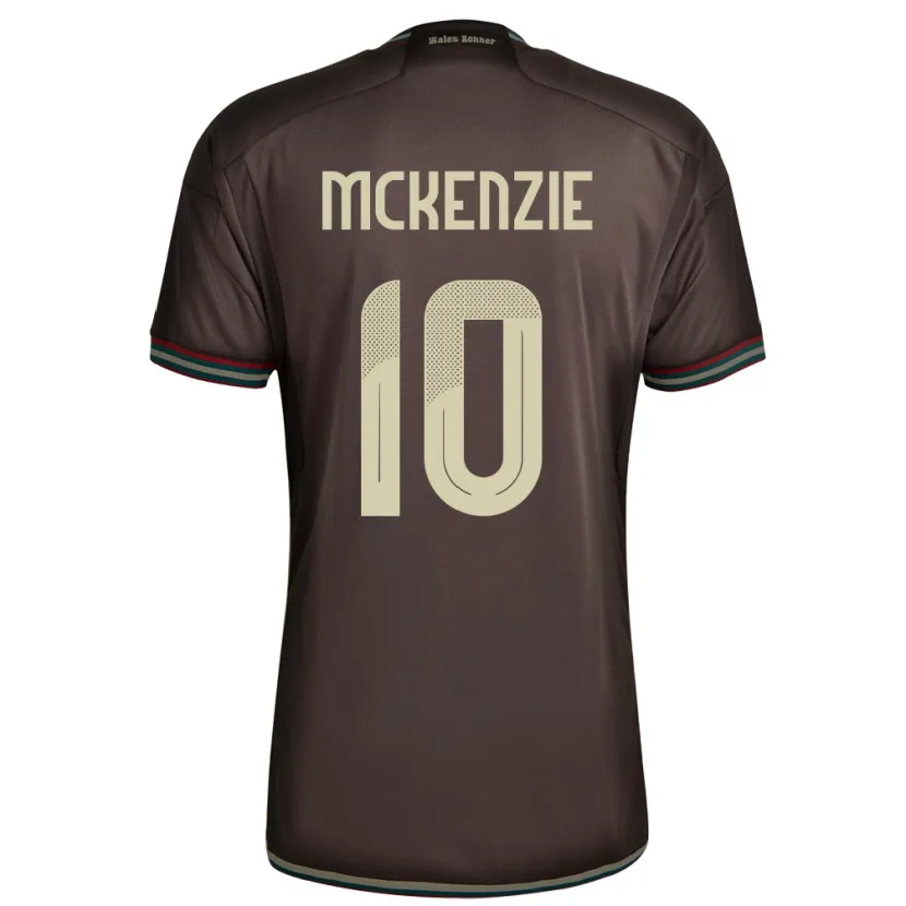 Danxen Hombre Camiseta Jamaica Denzel Mckenzie #10 Marrón Noche 2ª Equipación 24-26 La Camisa México