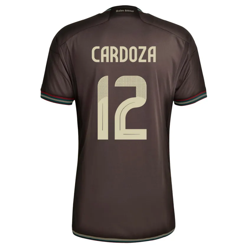 Danxen Hombre Camiseta Jamaica Naya Cardoza #12 Marrón Noche 2ª Equipación 24-26 La Camisa México