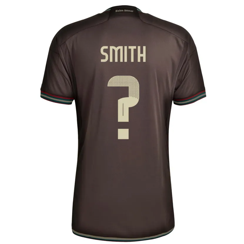 Danxen Hombre Camiseta Jamaica Andrene Smith #0 Marrón Noche 2ª Equipación 24-26 La Camisa México