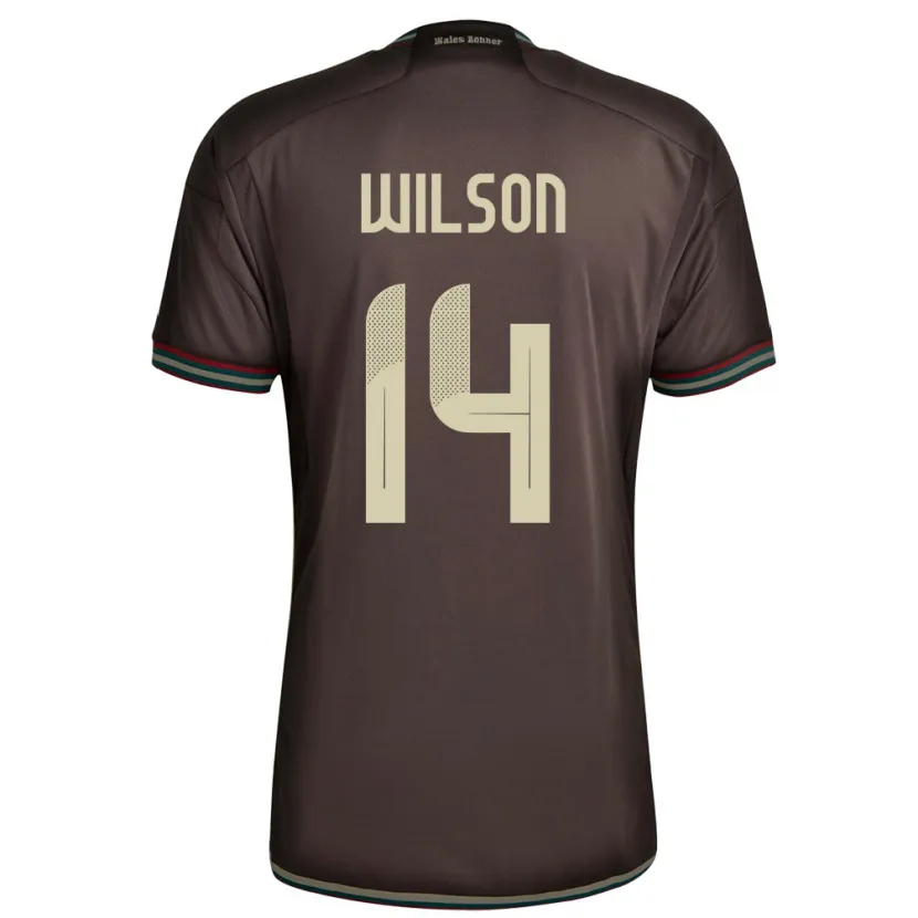 Danxen Hombre Camiseta Jamaica Siobhan Wilson #14 Marrón Noche 2ª Equipación 24-26 La Camisa México