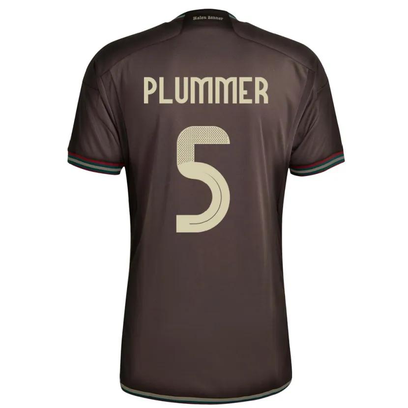 Danxen Hombre Camiseta Jamaica Konya Plummer #5 Marrón Noche 2ª Equipación 24-26 La Camisa México