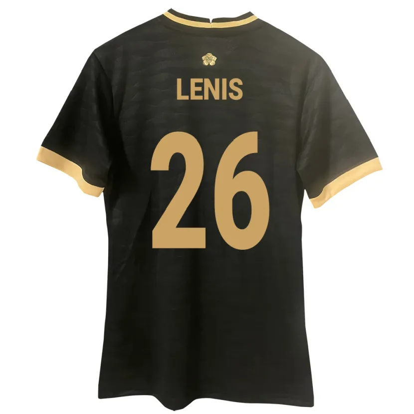 Danxen Hombre Camiseta Panamá Kahiser Lenis #26 Negro 2ª Equipación 24-26 La Camisa México