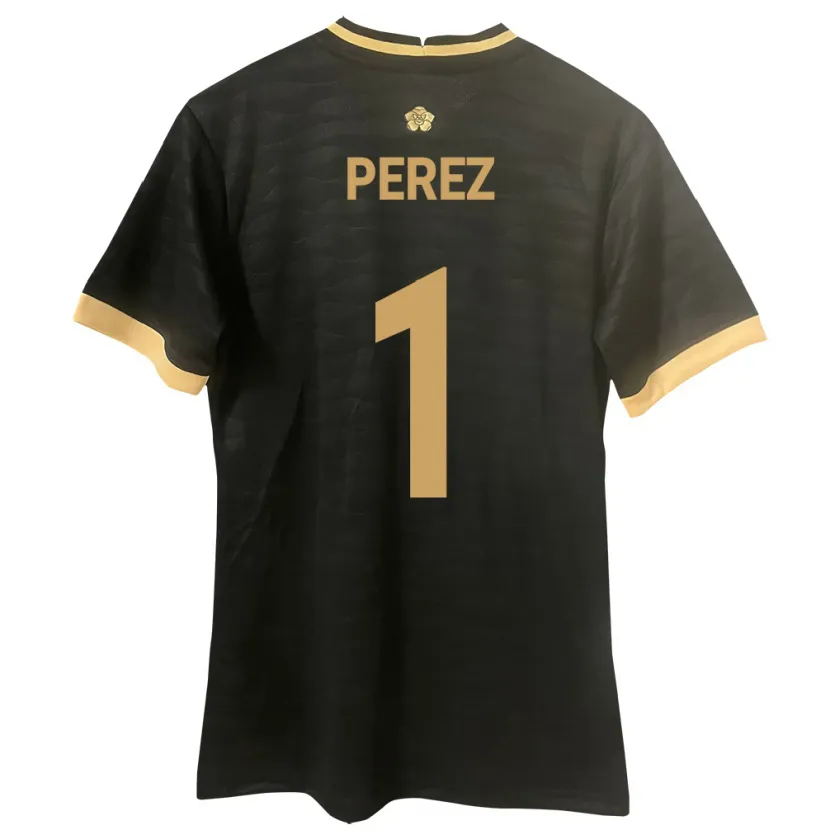 Danxen Hombre Camiseta Panamá Miguel Pérez #1 Negro 2ª Equipación 24-26 La Camisa México
