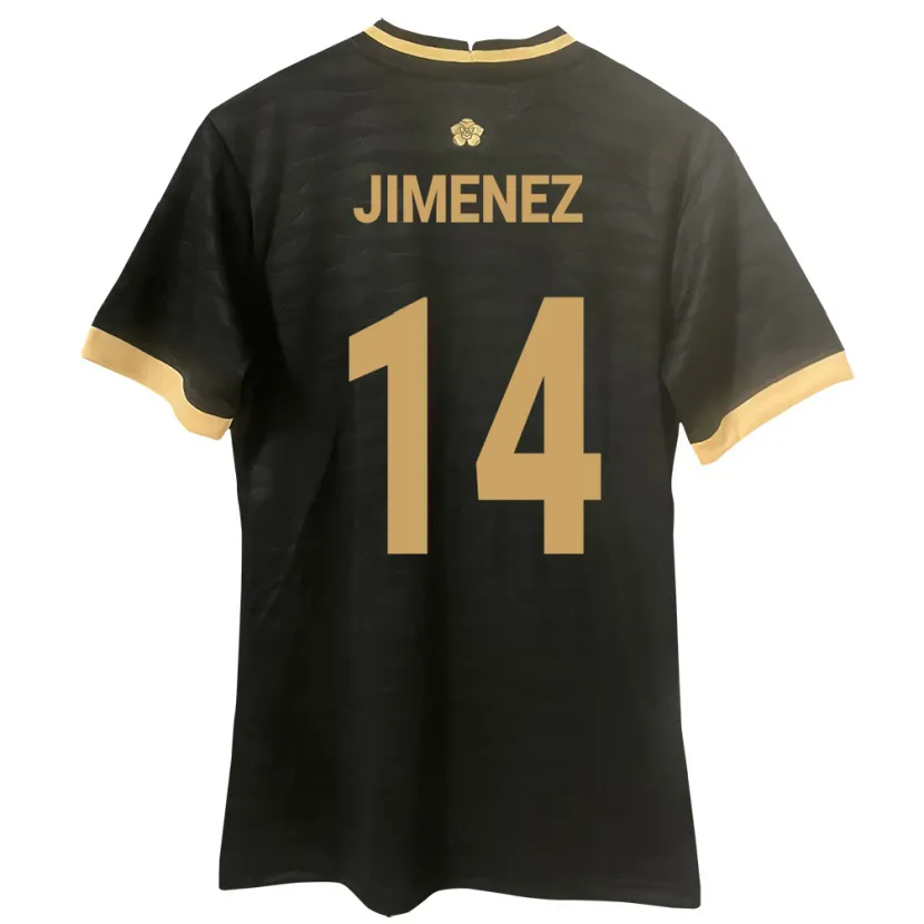 Danxen Hombre Camiseta Panamá Juan Jiménez #14 Negro 2ª Equipación 24-26 La Camisa México