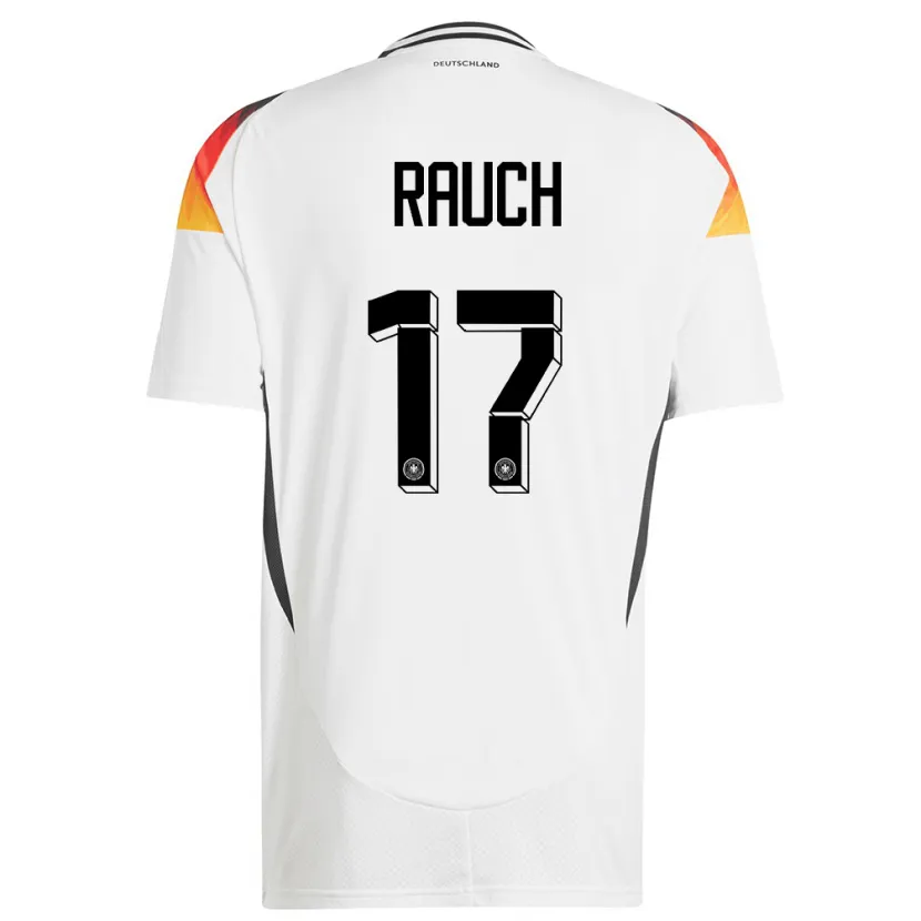 Danxen Mujer Camiseta Alemania Felicitas Rauch #17 Blanco 1ª Equipación 24-26 La Camisa México