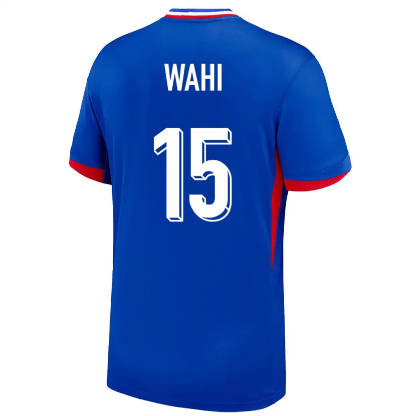 Danxen Mujer Camiseta Francia Elye Wahi #15 Azul 1ª Equipación 24-26 La Camisa México