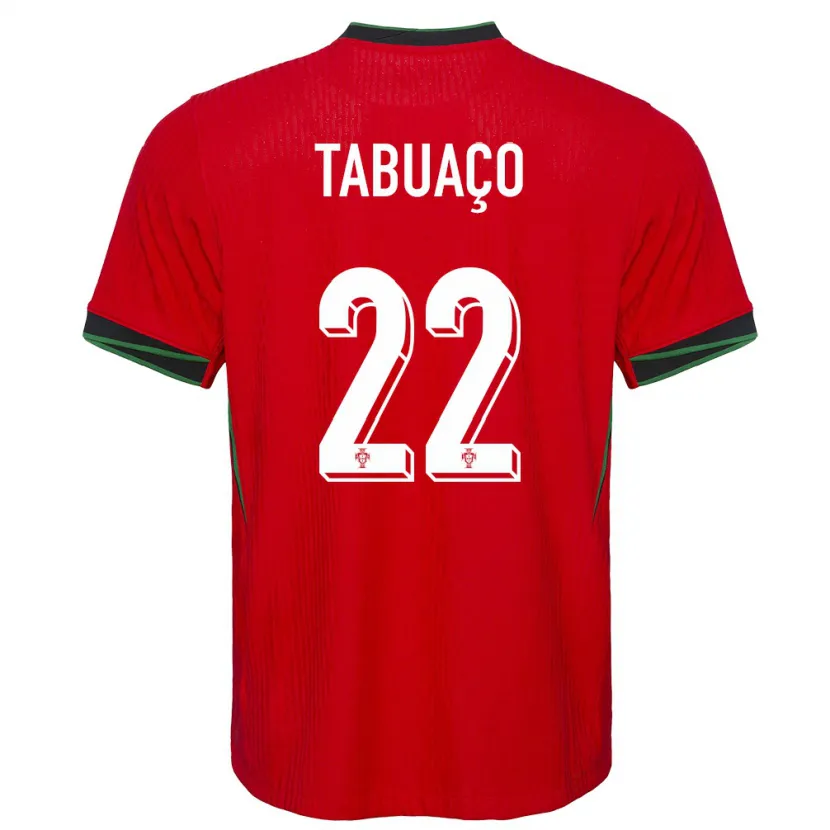 Danxen Mujer Camiseta Portugal Goncalo Tabuaco #22 Rojo 1ª Equipación 24-26 La Camisa México
