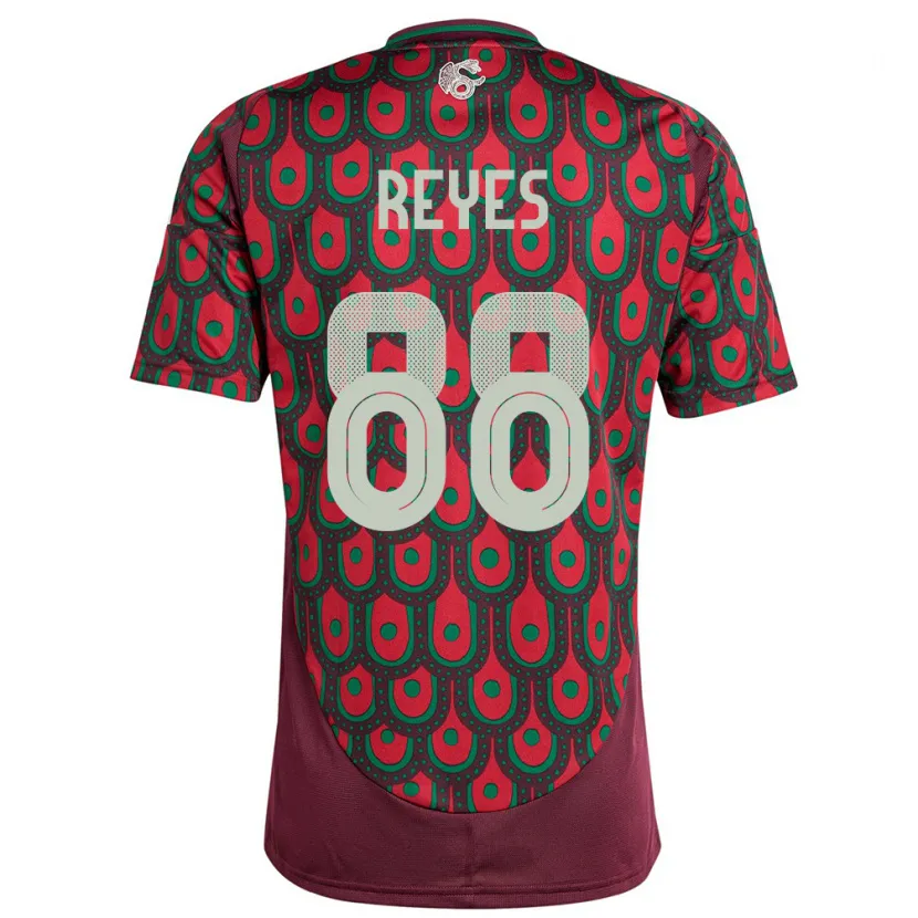 Danxen Mujer Camiseta México Maricarmen Reyes #88 Granate 1ª Equipación 24-26 La Camisa México