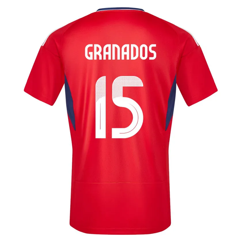 Danxen Mujer Camiseta Costa Rica Cristin Granados #15 Rojo 1ª Equipación 24-26 La Camisa México