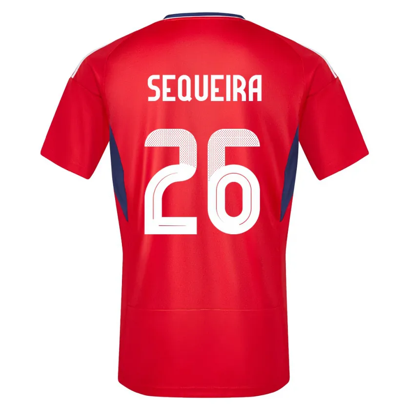 Danxen Mujer Camiseta Costa Rica Douglas Sequeira #26 Rojo 1ª Equipación 24-26 La Camisa México