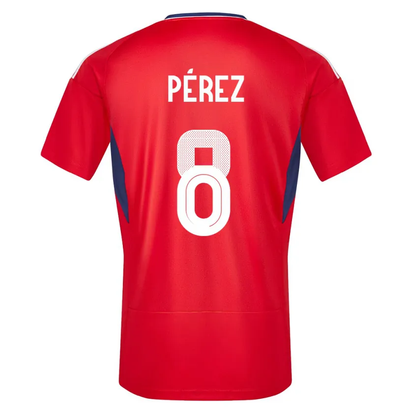 Danxen Mujer Camiseta Costa Rica Creichel Perez #8 Rojo 1ª Equipación 24-26 La Camisa México