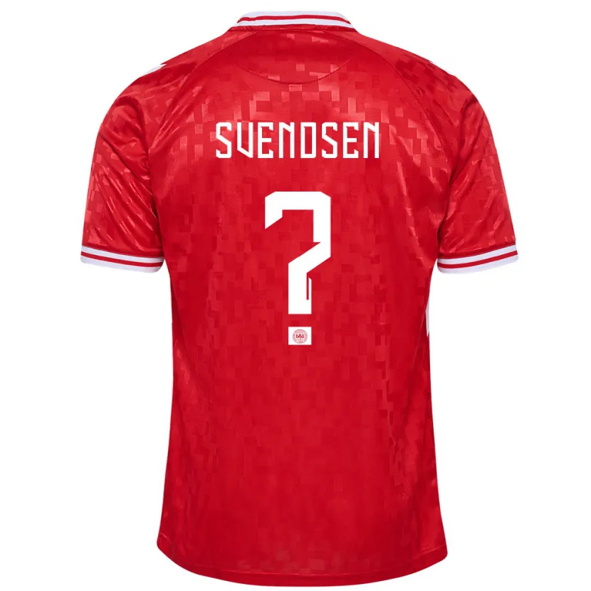 Danxen Mujer Camiseta Dinamarca Tjalfe Svendsen #0 Rojo 1ª Equipación 24-26 La Camisa México