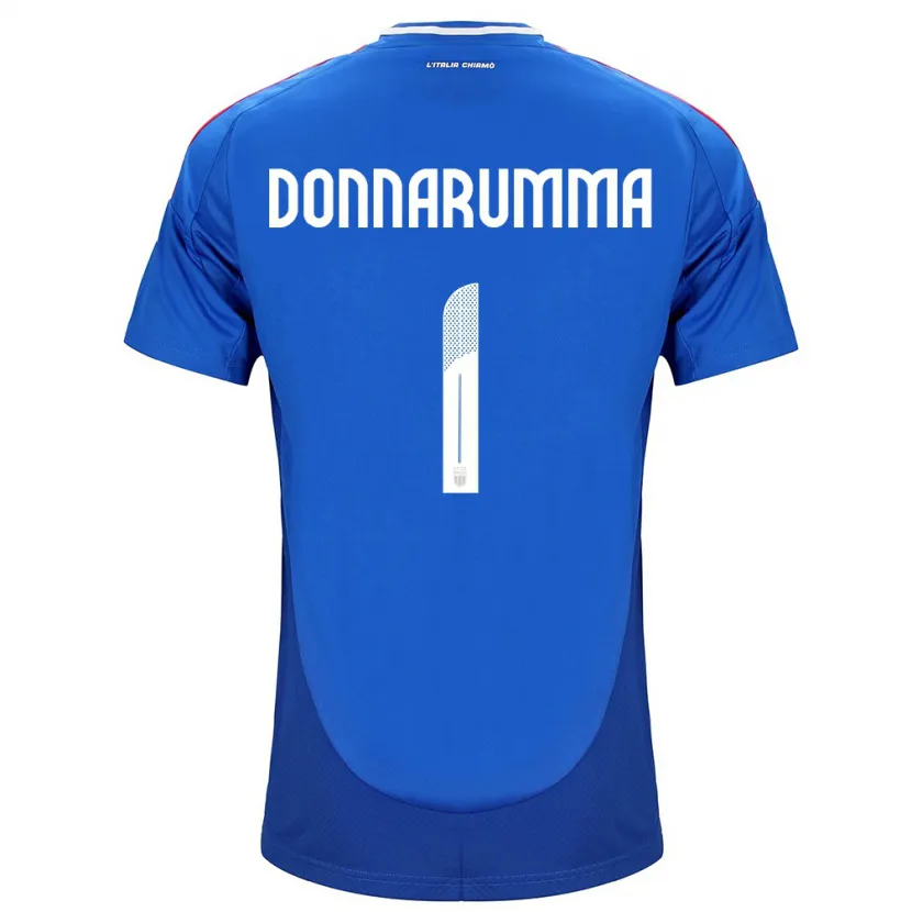 Danxen Mujer Camiseta Italia Gianluigi Donnarumma #1 Azul 1ª Equipación 24-26 La Camisa México