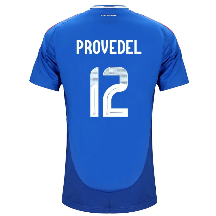 Danxen Mujer Camiseta Italia Ivan Provedel #12 Azul 1ª Equipación 24-26 La Camisa México