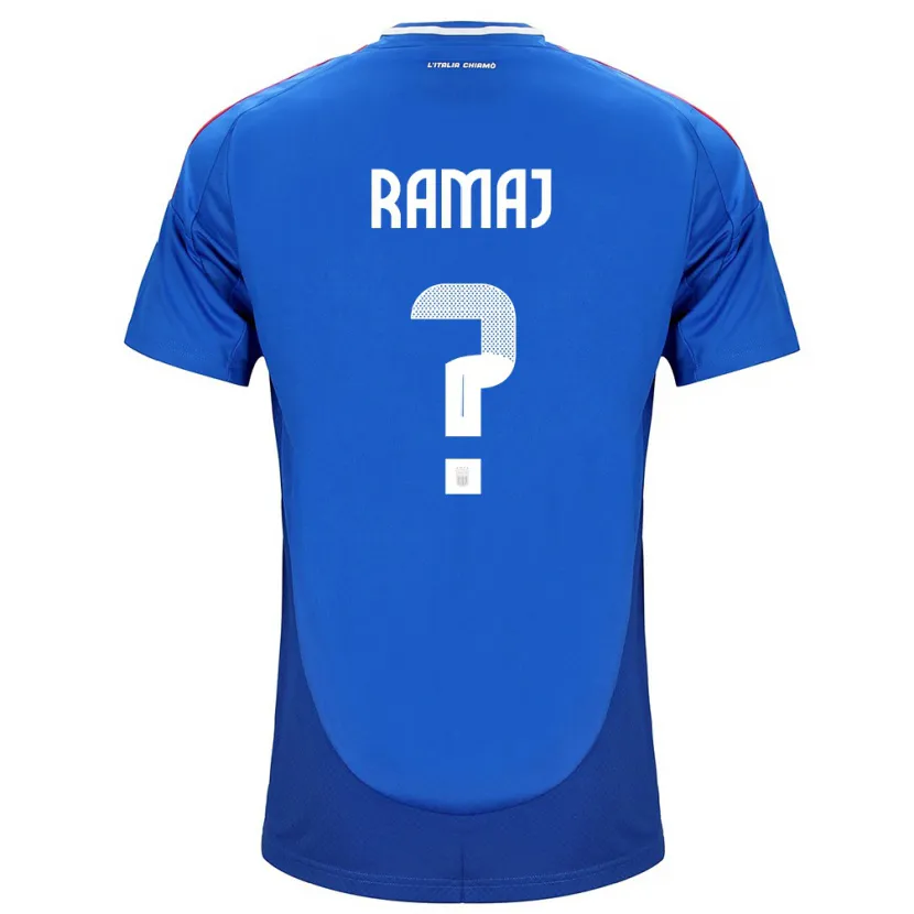 Danxen Mujer Camiseta Italia Gabriel Ramaj #0 Azul 1ª Equipación 24-26 La Camisa México