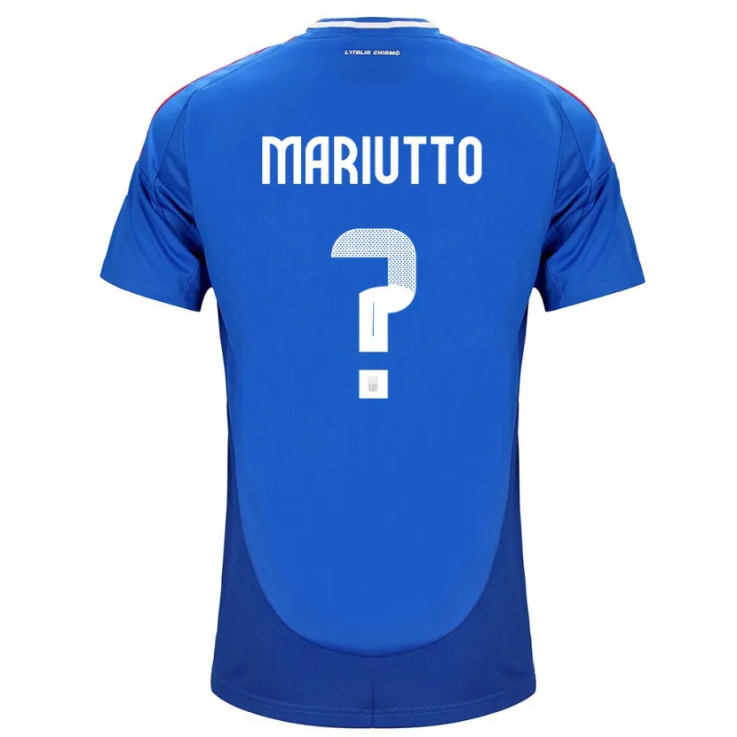 Danxen Mujer Camiseta Italia Francesco Mariutto #0 Azul 1ª Equipación 24-26 La Camisa México