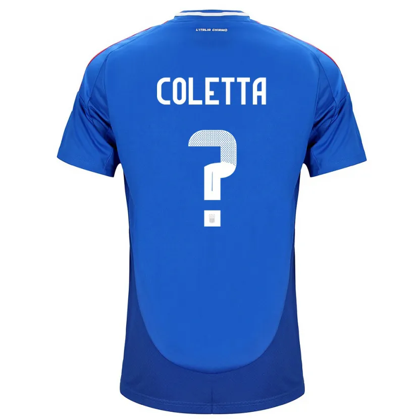 Danxen Mujer Camiseta Italia Federico Coletta #0 Azul 1ª Equipación 24-26 La Camisa México