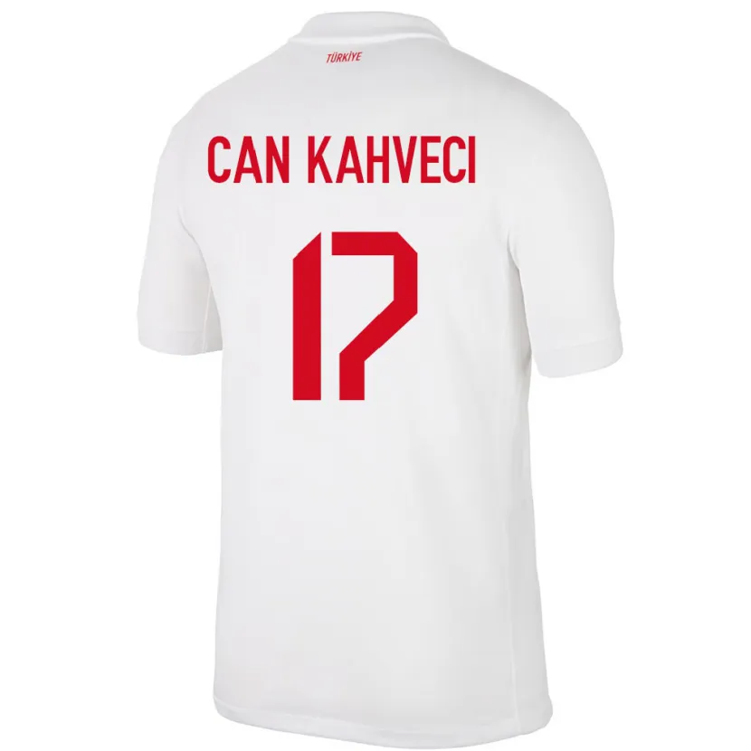 Danxen Mujer Camiseta Turquía İrfan Can Kahveci #17 Blanco 1ª Equipación 24-26 La Camisa México