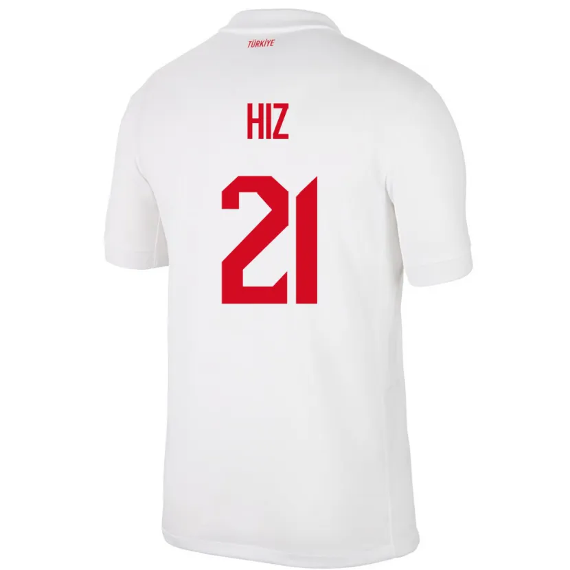 Danxen Mujer Camiseta Turquía Gülbin Hız #21 Blanco 1ª Equipación 24-26 La Camisa México