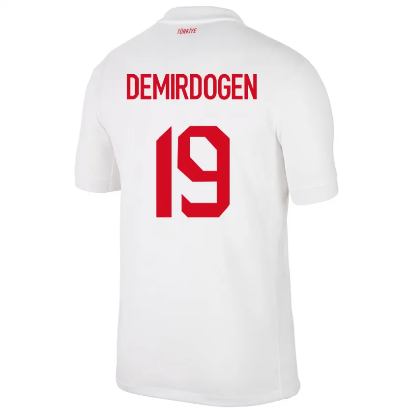 Danxen Mujer Camiseta Turquía Neslihan Demirdögen #19 Blanco 1ª Equipación 24-26 La Camisa México