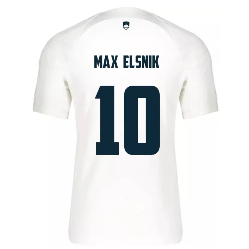Danxen Mujer Camiseta Eslovenia Timi Max Elsnik #10 Blanco 1ª Equipación 24-26 La Camisa México