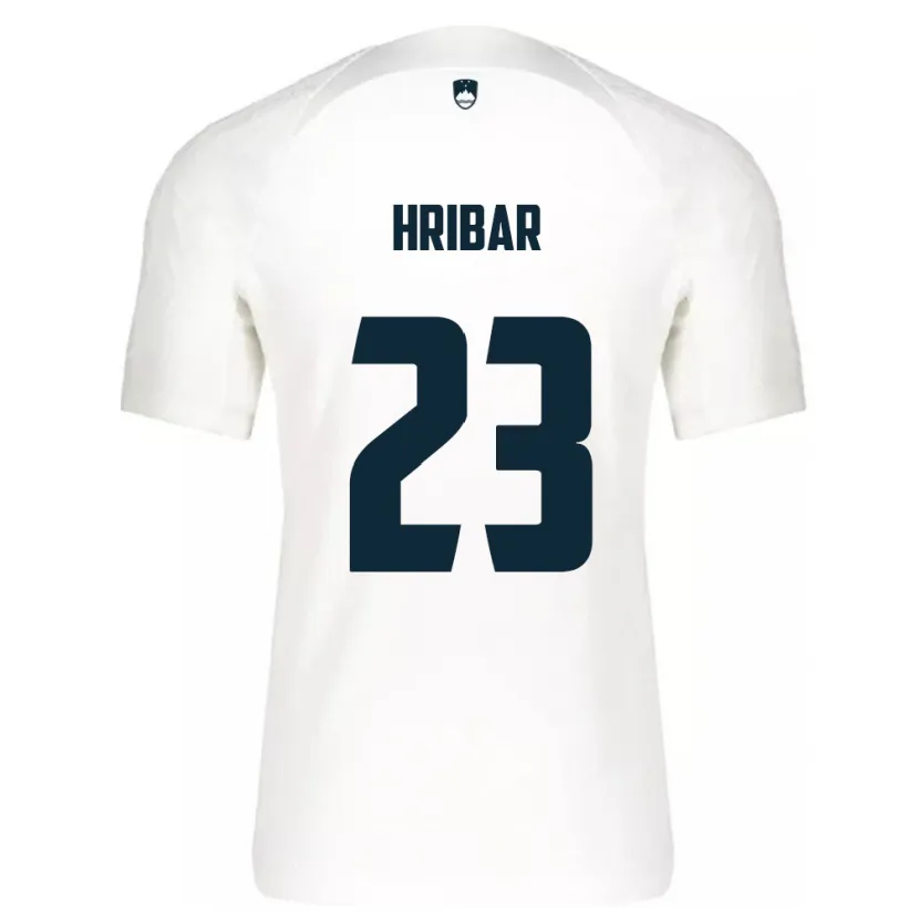 Danxen Mujer Camiseta Eslovenia Lan Hribar #23 Blanco 1ª Equipación 24-26 La Camisa México