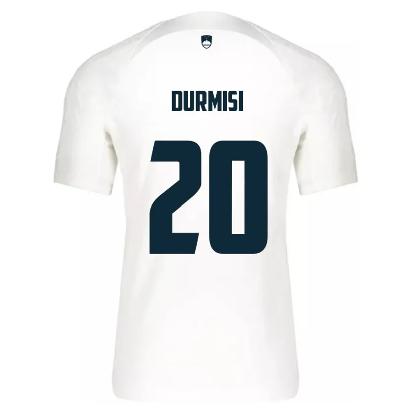 Danxen Mujer Camiseta Eslovenia Arman Durmisi #20 Blanco 1ª Equipación 24-26 La Camisa México