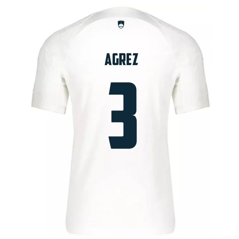 Danxen Mujer Camiseta Eslovenia Sara Agrež #3 Blanco 1ª Equipación 24-26 La Camisa México