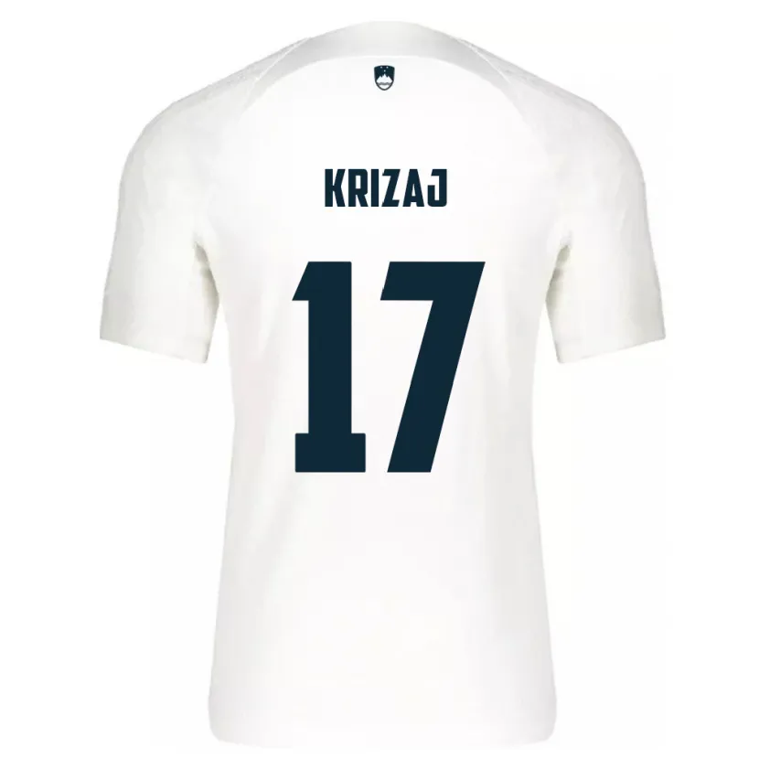 Danxen Mujer Camiseta Eslovenia Izabela Križaj #17 Blanco 1ª Equipación 24-26 La Camisa México