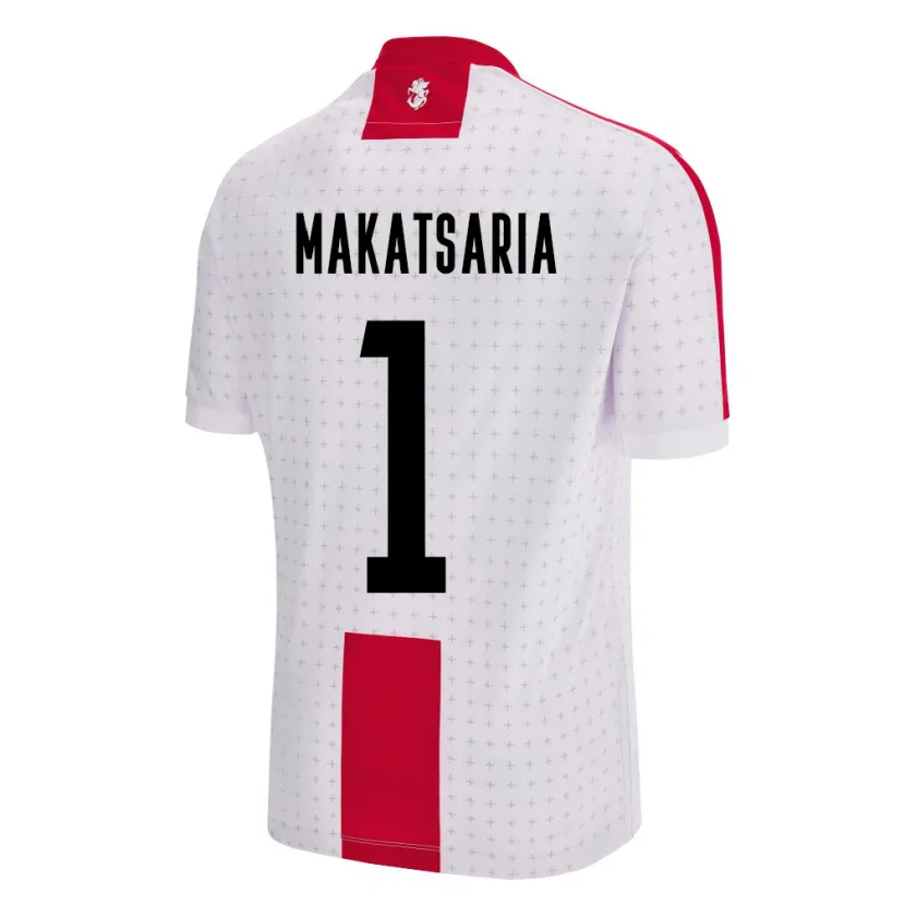 Danxen Mujer Camiseta Georgia Mikheil Makatsaria #1 Blanco 1ª Equipación 24-26 La Camisa México