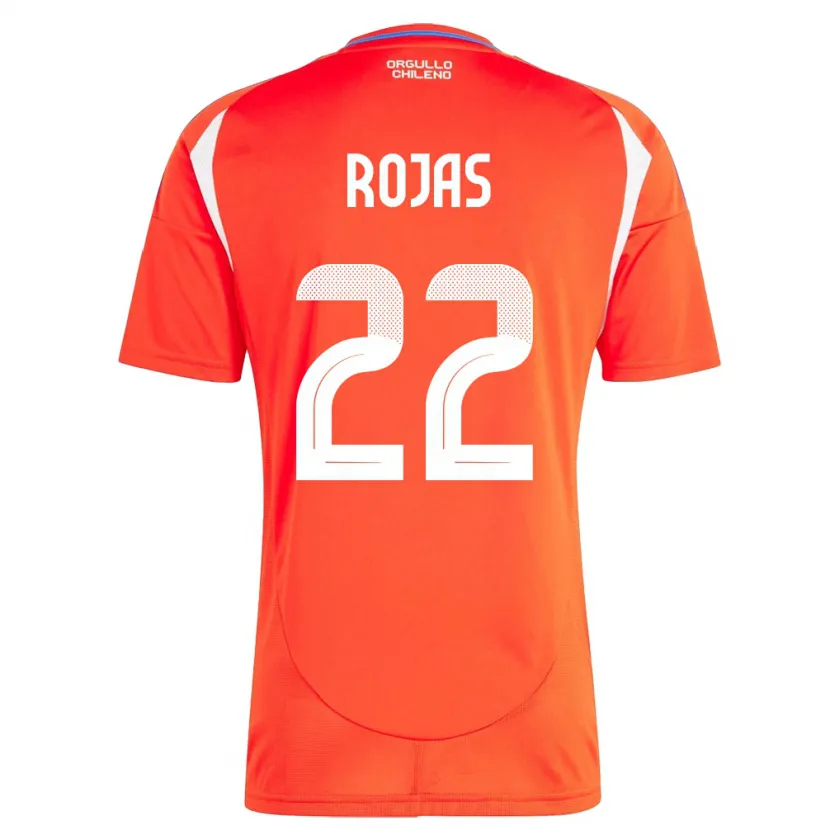 Danxen Mujer Camiseta Chile Jeyson Rojas #22 Rojo 1ª Equipación 24-26 La Camisa México