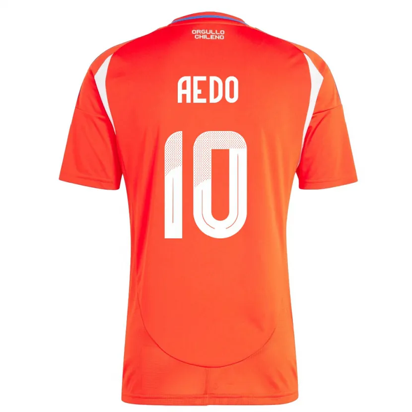 Danxen Mujer Camiseta Chile Yanara Aedo #10 Rojo 1ª Equipación 24-26 La Camisa México